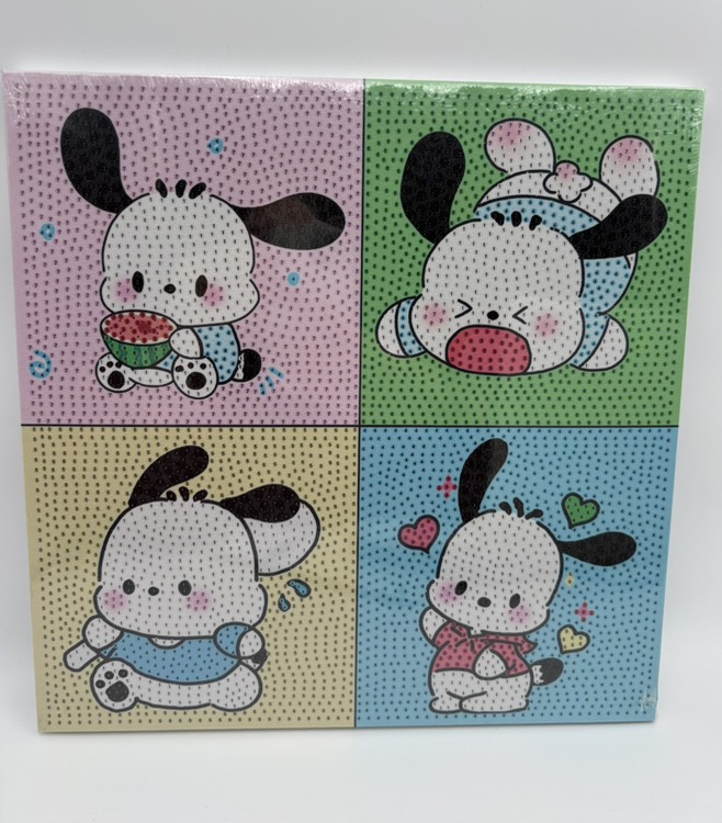 نقاشی الماسی بومی 30*30 پوچاکو 4 تایی در حال بازی