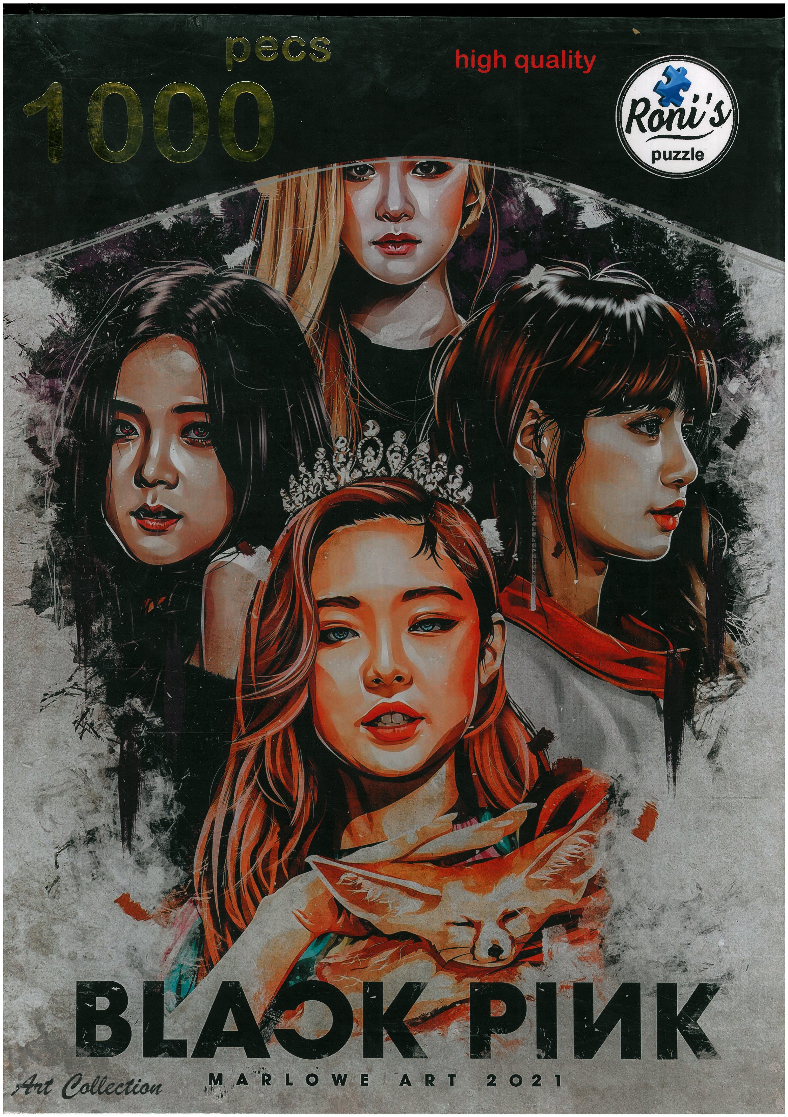 پازل رونیز 1000 قطعه طرح بلک پینک