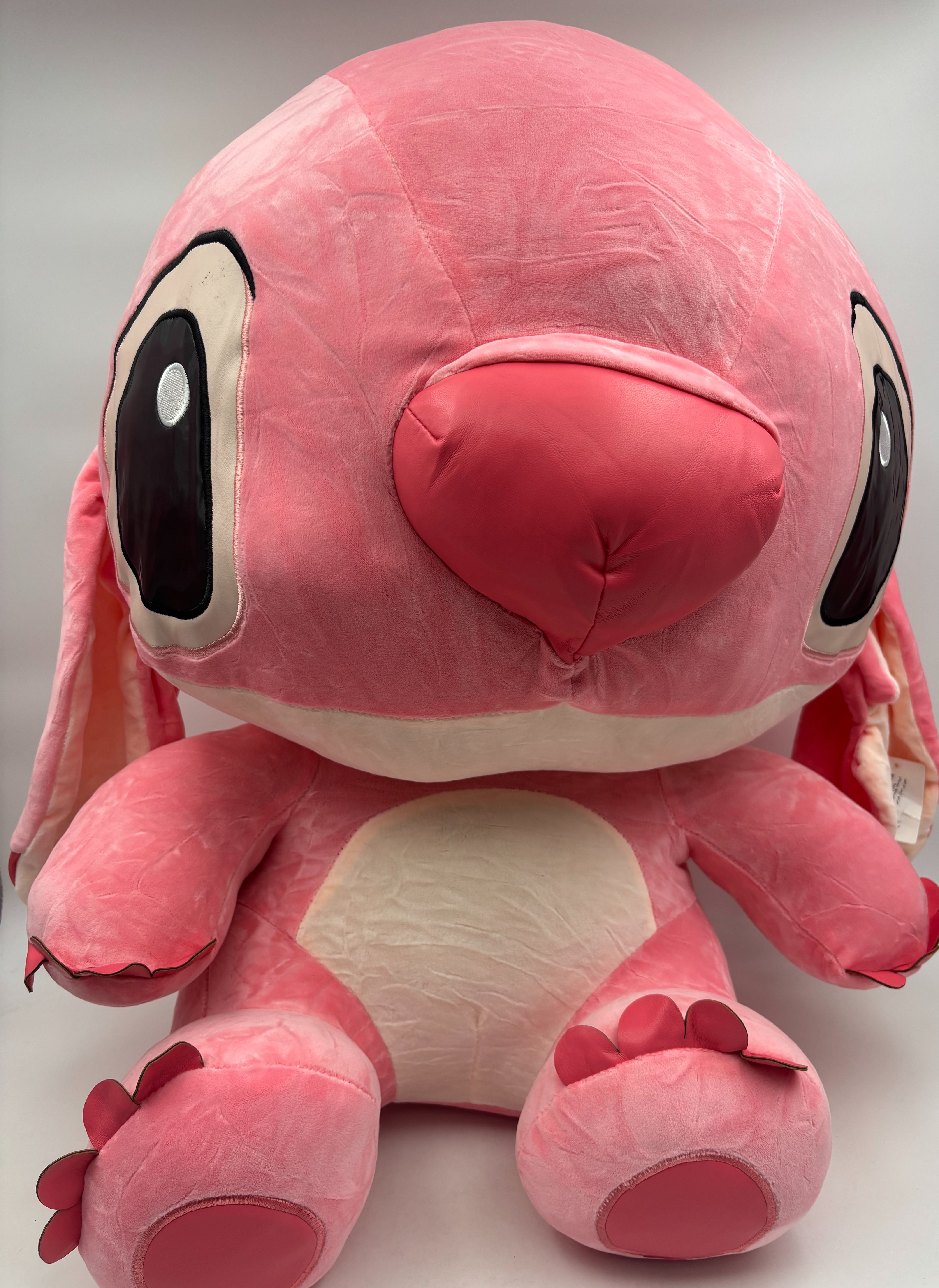 عروسک پولیشی استیچ نانو صورتی دماغ چرمی 70سانتی