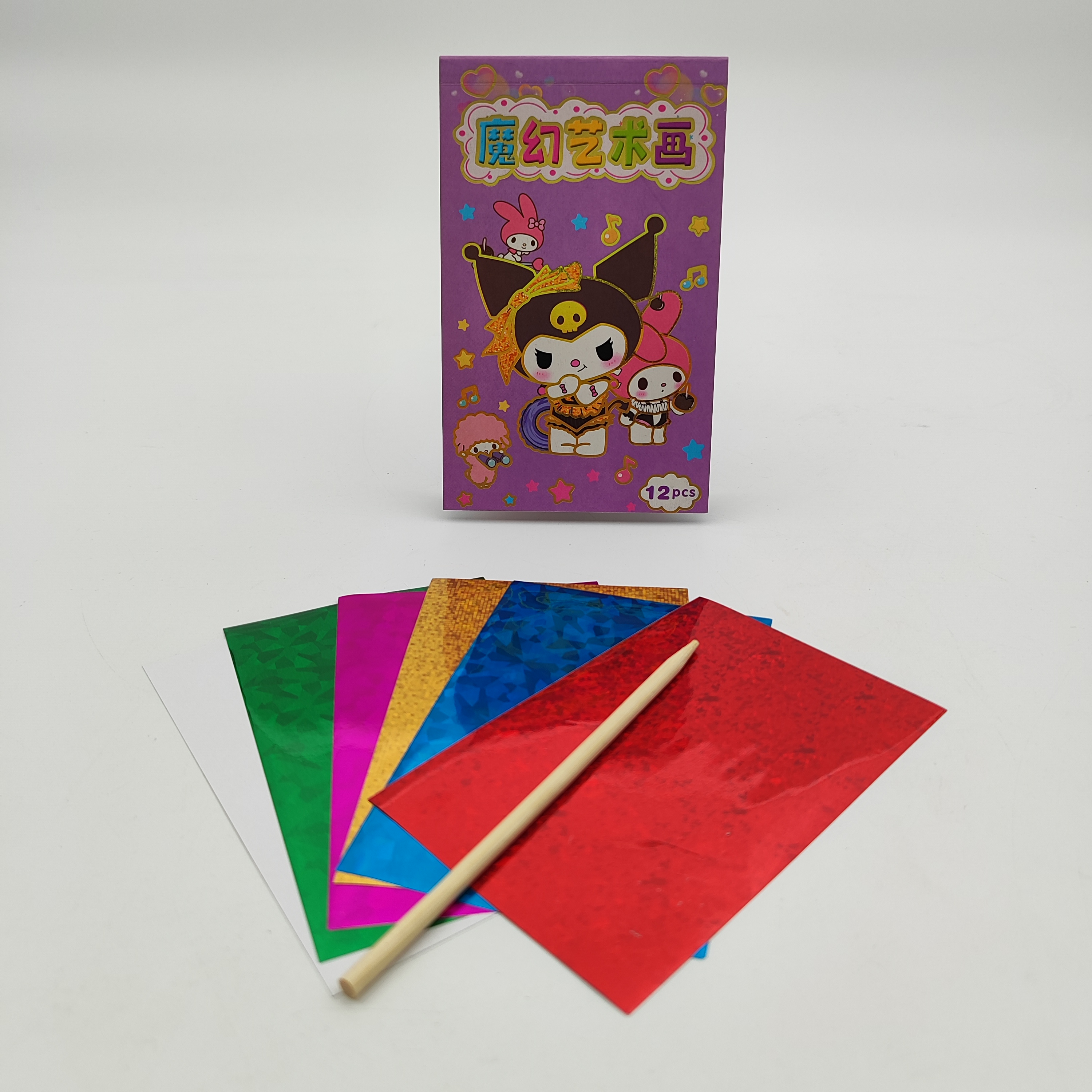 دفترچه نقاشی جادویی (رنگ با ورقهای رنگی) کرومی و ملودی