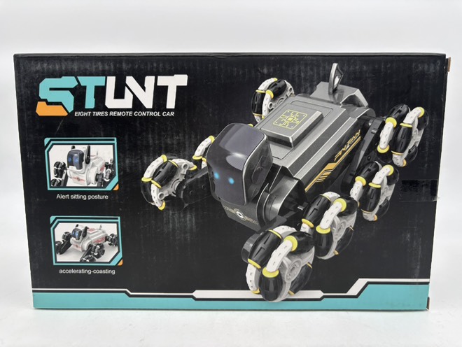 سگ رباتی کنترلی 8 چرخ کپسولی سفید 9030