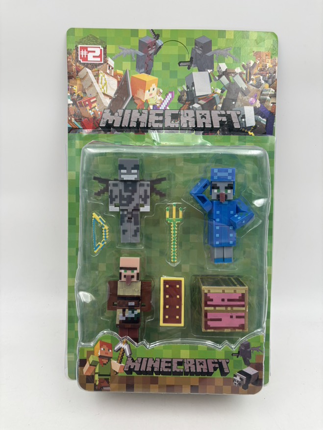 فیگور ماینکرافت روکارتی 3عددی با یک بلوک 19535/1